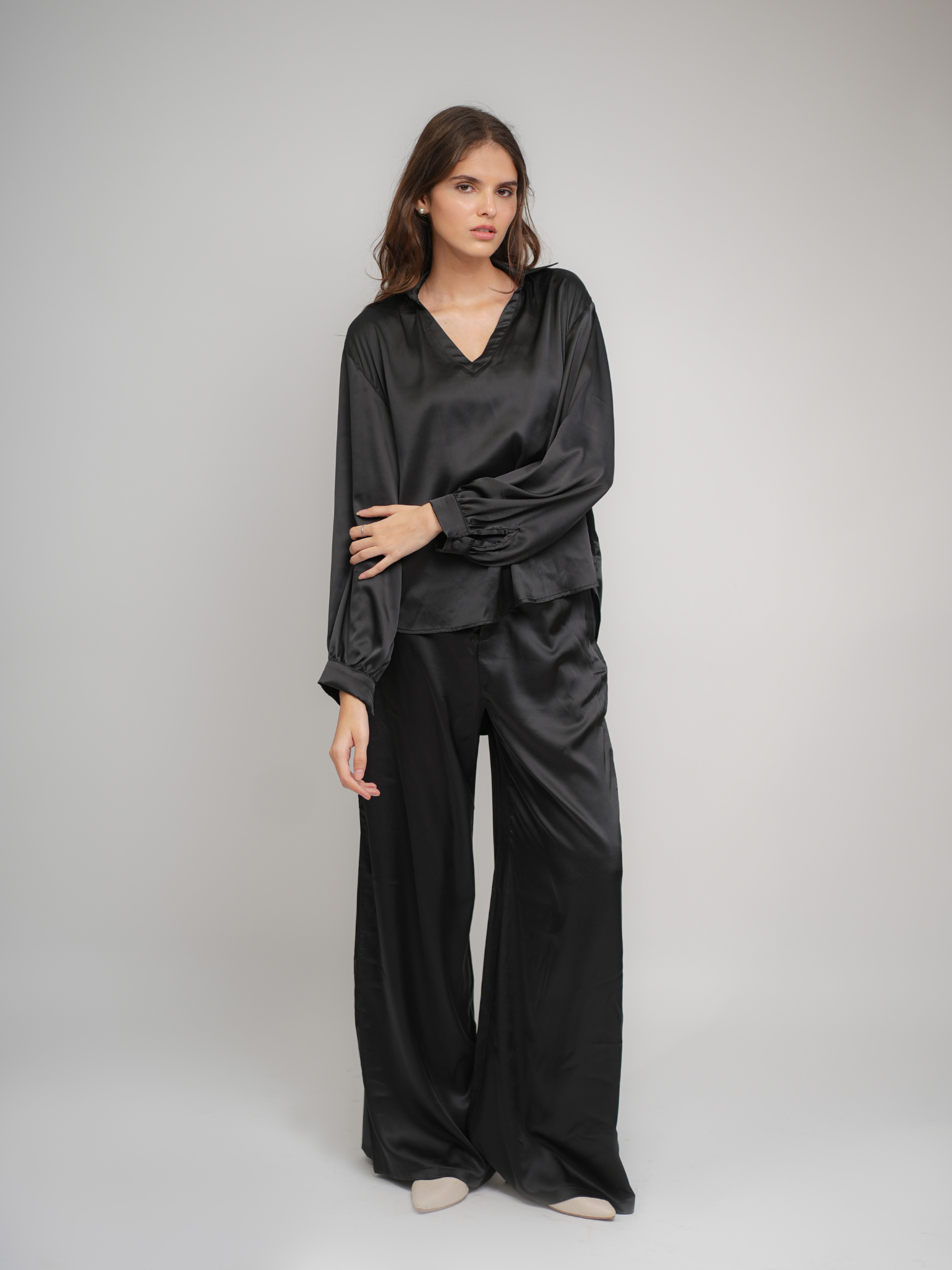 Vivian Relaxed fit Satin Shirt